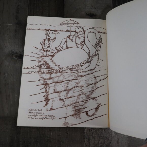 1984 Coloring Book The Last Elegant Bear by Dennis Kyle Vintage Uncolored - Picture 6 of 6